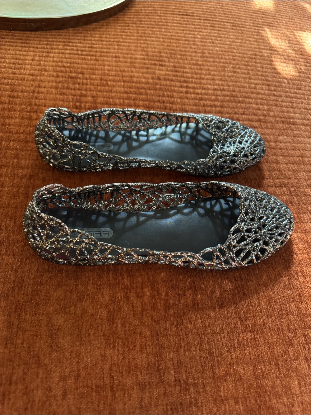 Glitter Jelly Cutout Ballet Flats - Picture 3 of 6